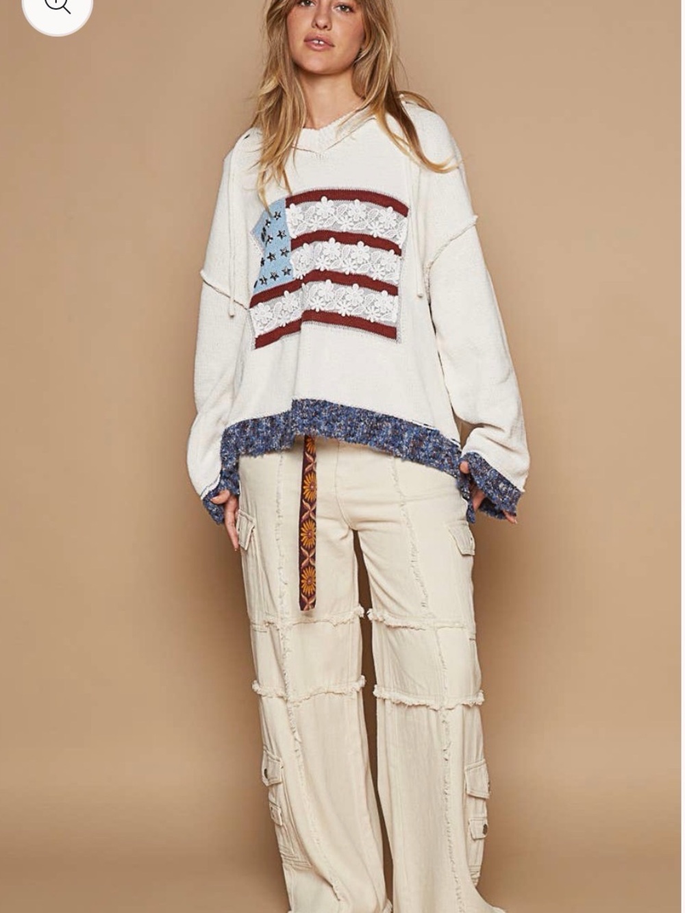 POL American Girl Flag Sweater - Size Medium - Picture 2 of 8